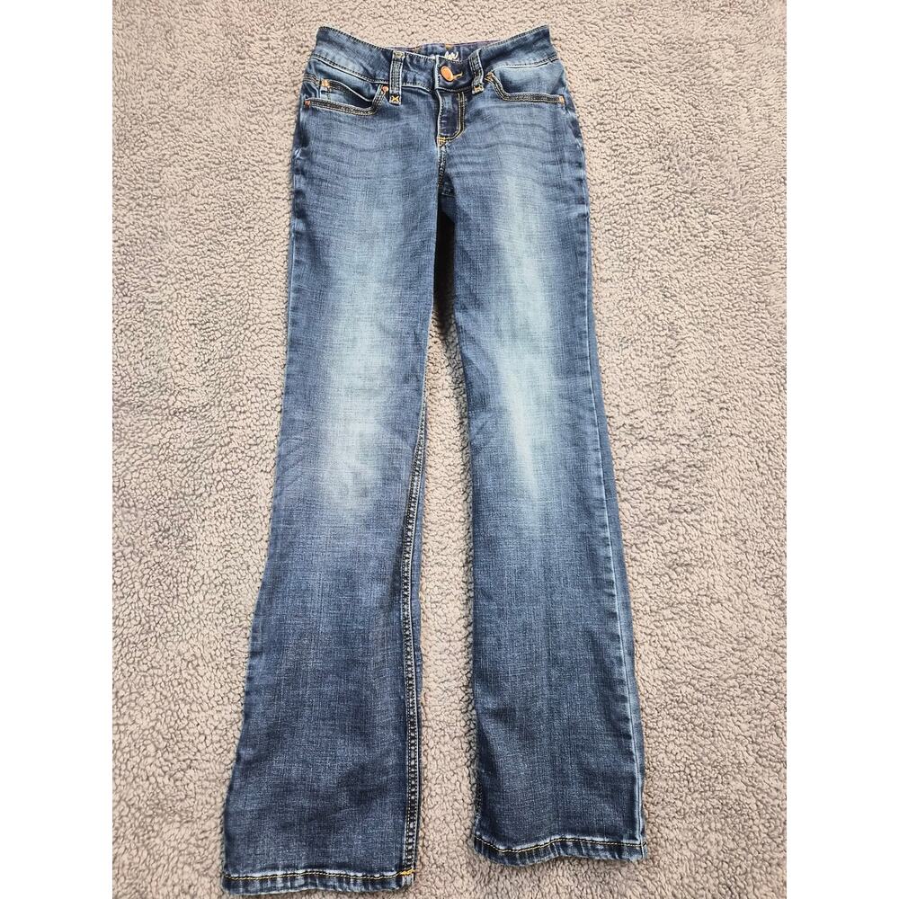 Wrangler Jeans Women's Size 0x34 Dark Blue Boot Cut 09MWZMS (0777) - Picture 3 of 11
